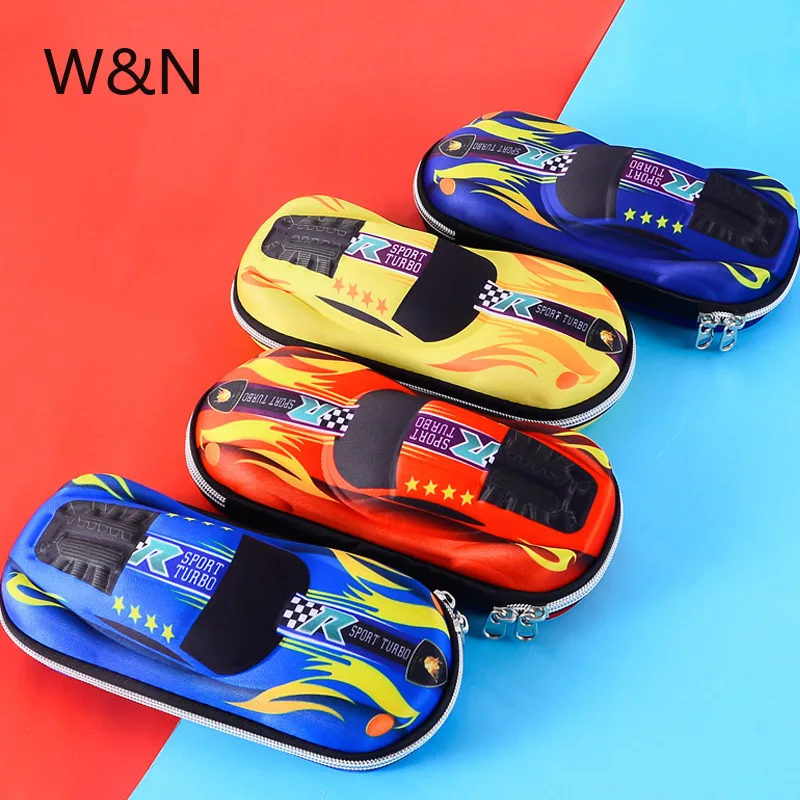 New Car Pencil Box Waterproof Large Capacity Pencilcase for Boys EVA Materials Pen Case Multifunction Stationery Box Shcool