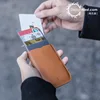 DAX V2 – Mini porte-cartes pour hommes et femmes, mince, Design en traction, portefeuille en pente de couleur, 5 cartes, porte-monnaie court, 2022 ► Photo 2/6