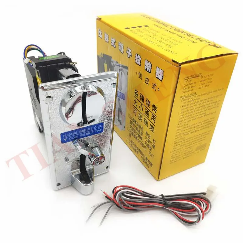 Description Picture 4 of itemCL-1006 custom Zinc Alloy Comparable CPU Coin acceptor Electronic Coin mech single value coin validator for arcade game machine