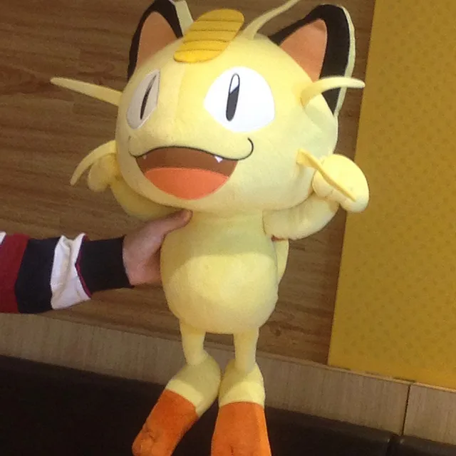 Large size 60cm original Pokemon Meowth plush toy stuffed toys doll birthday present for a child