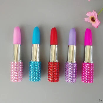 

50 Pcs Diamond Lipstick Pen Ballpoint Pen Cute Colored Ball Pens Lipstick Pens School Supplies