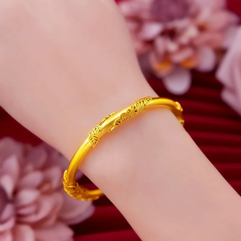Манжеты Shajin золотистый браслет из акации 24K женский модный регулируемый с