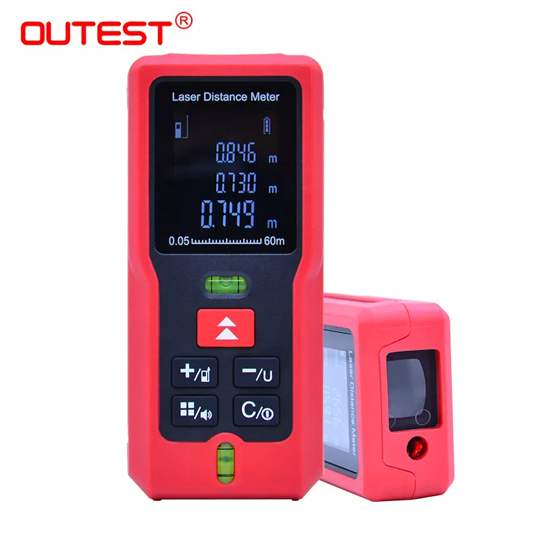 Range Finder OUTEST Digital Laser Distance Meter 40m 60m 80m 100m laser mesure tape Laser Rangefinder Continuous Measuring Range Finder OUTEST Digital Laser Distance Meter 40m 60m 80m 100m laser mesure tape Laser Rangefinder Continuous Measuring