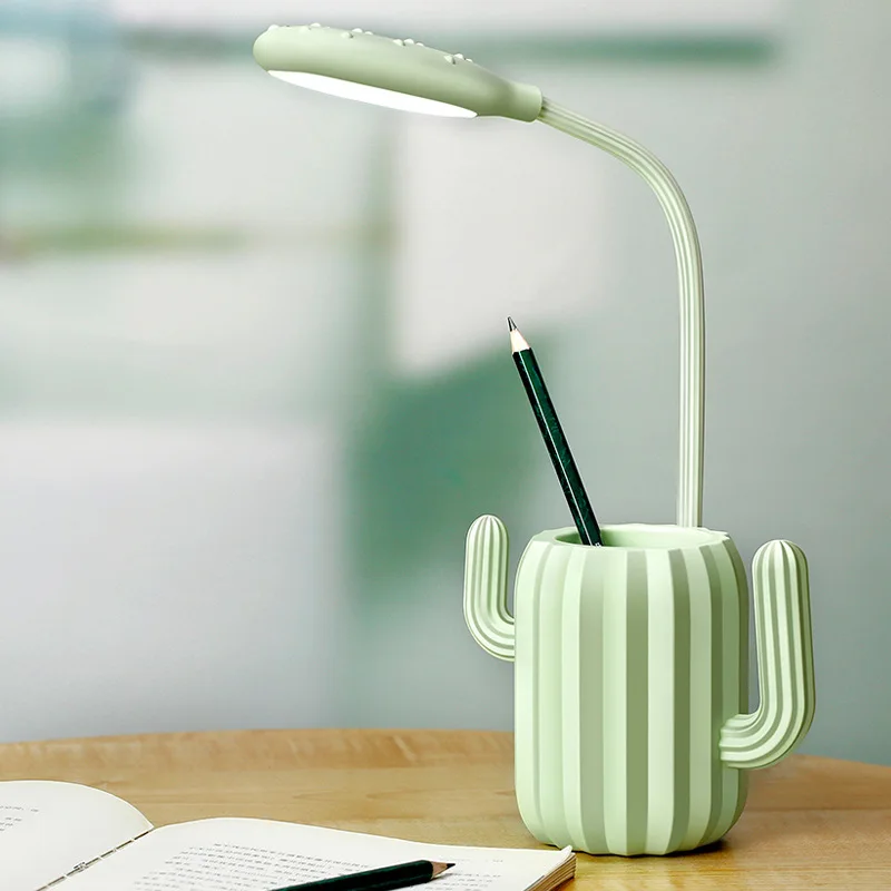 

Cactus table lamp creative foldable learning reading lamp led eye protection lamp