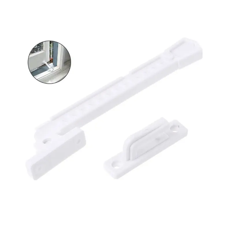ABS Window Brace Screws Window Sash Lock Child Safety Stay Catch L29K
