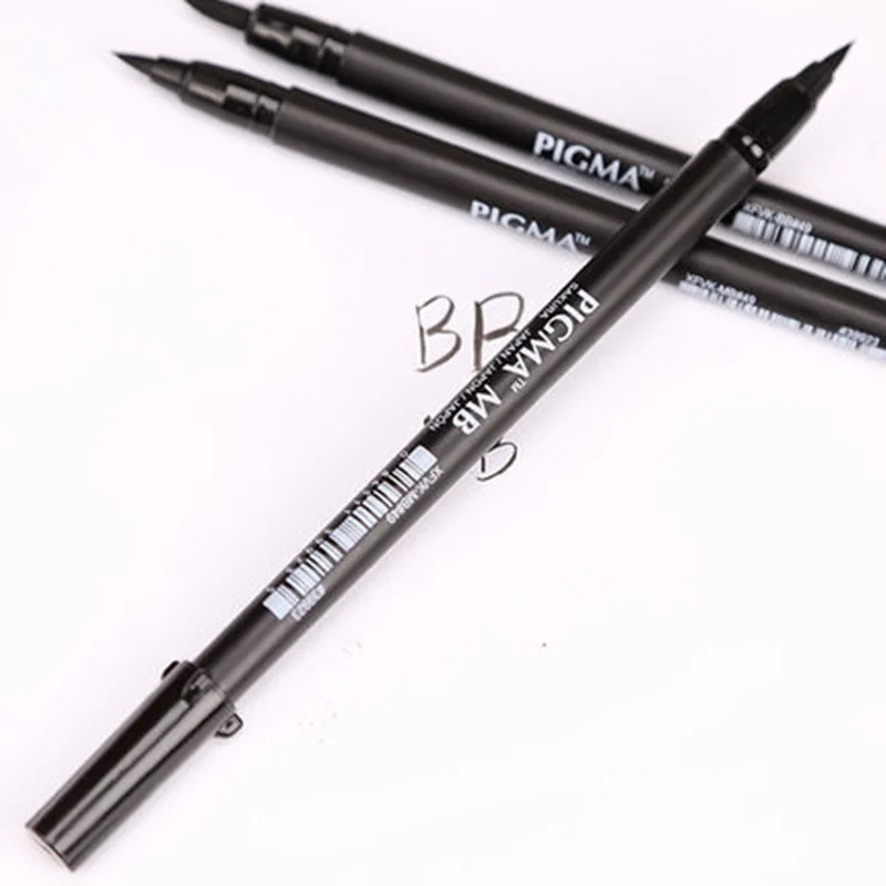 1pcs 일본 사쿠라 PIGMA 서예 브러쉬 펜 파인/미디엄/볼드 팁 전문 펜 브러쉬 아트 마커 Stiften Technical Markers