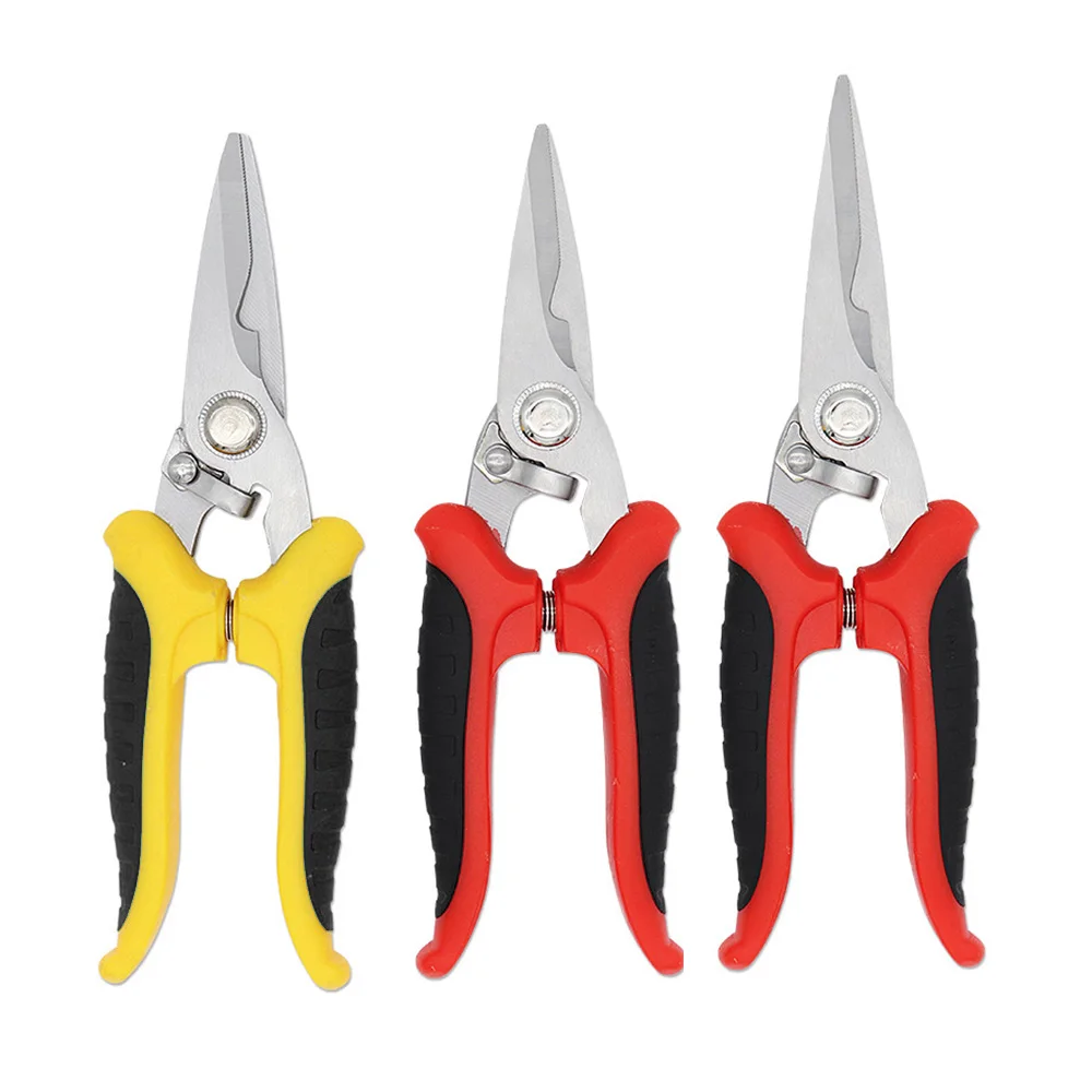 

Multifunction Stainless Steel Electrician Scissors Manually Shears Groove Cutting Wire and Thin steel Plate Hand Tools Hot