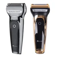 3 в 1 ЖК-дисплей USB Водонепроницаемый Профессиональный электробритва машинка для стрижки волос средство для удаления волос из носа Водонепроницаемая борода Trimme стрижка для мужчин