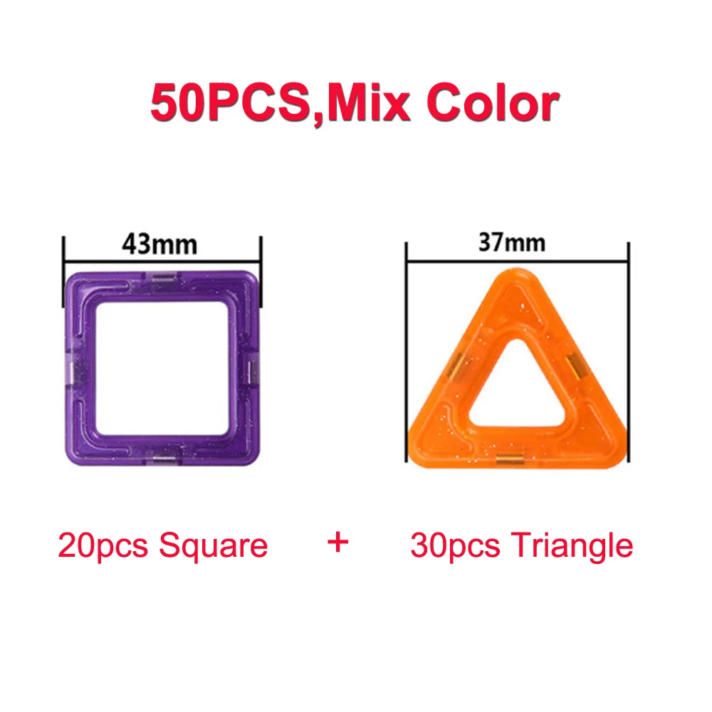 Koop 3D Magnetische Designer Bouw Set Mini Size Magnetische Bouwstenen 50PCS Bakstenen Speelgoed Educatief Speelgoed voor Kinderen Gift