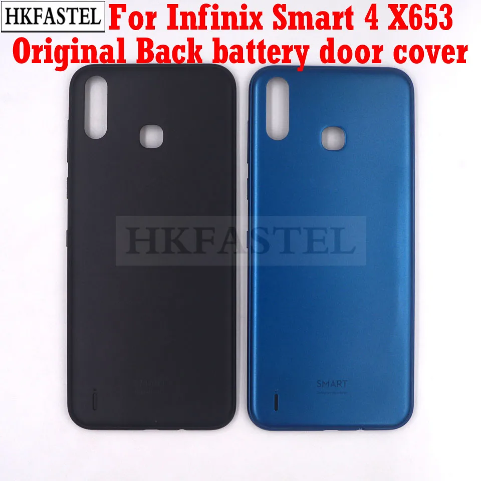HKFASTEL оригинальный X653 задний корпус для Infinix Smart 4 мобильный телефон задняя батарея