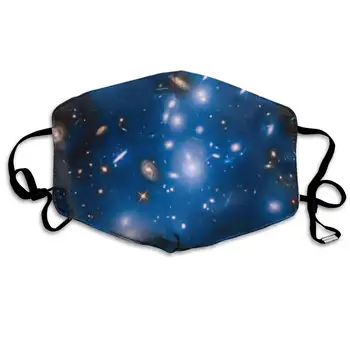 

Mouth Mask For Daily Dress Up, Galaxy Cosmic Anti-dust Mouth-Muffle, Washable Reusable Holiday Half Face Masks For Mens And