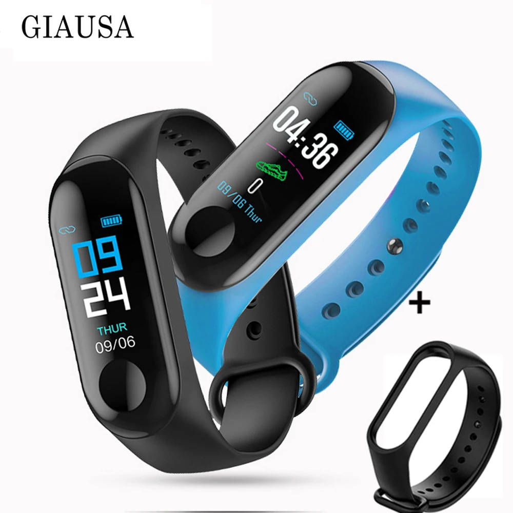 

M 3 Fitness Bracelet Men Women Blood Pressure Band Heart Rate Bluetooth Wrist Smart Bracelet for Xiao mi 4 Android IOS freestrap