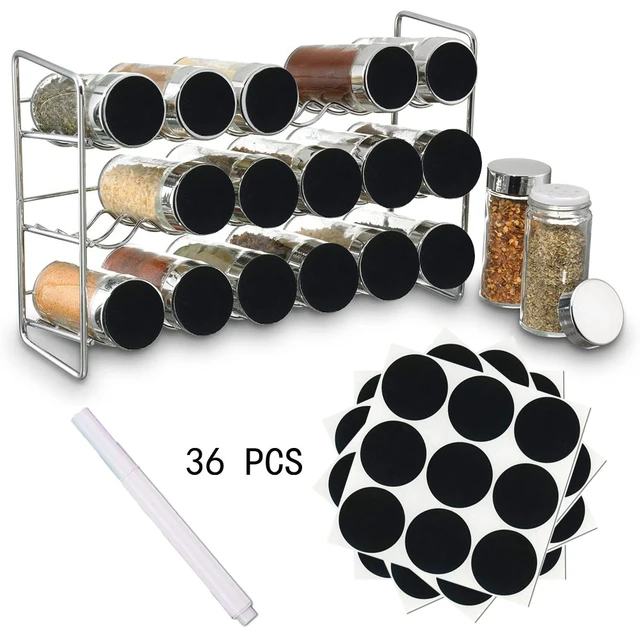 Polder Chrome 18-Bottle Spice Rack