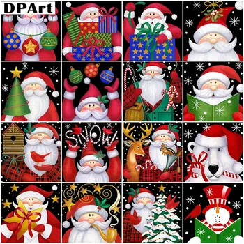 

Diamond Painting Full Square/Round Drill Cartoon Christmas Santa Claus Daimond Embroidery Cross Stitch Mosaic Rhinestone A095