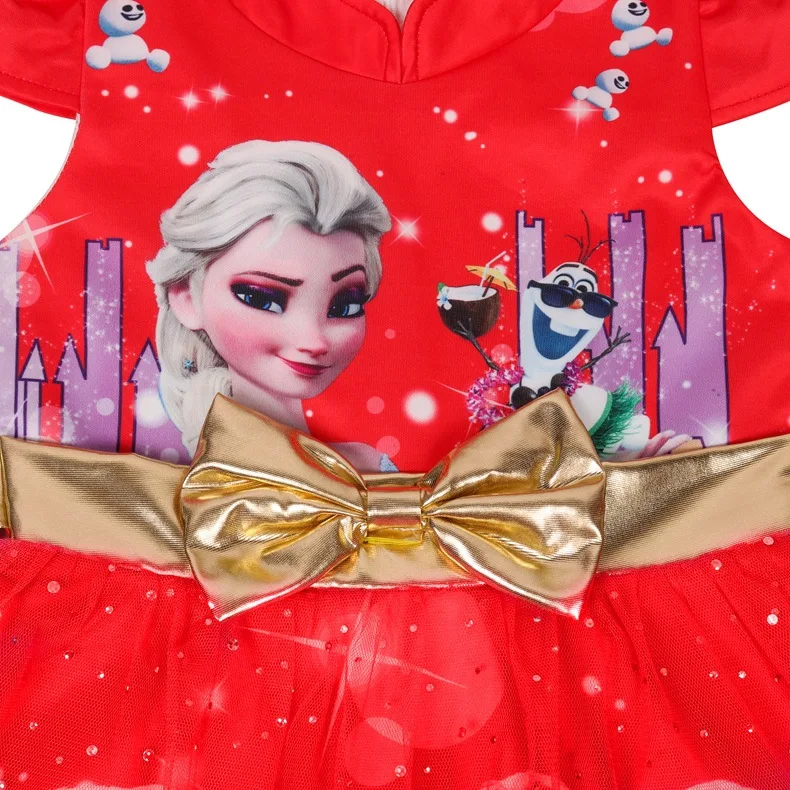Платье для девочек; платье Снежной Королевы для костюмированной вечеринки; платья принцессы Эльзы; костюм Анны с единорогом; Рождественская одежда для детей