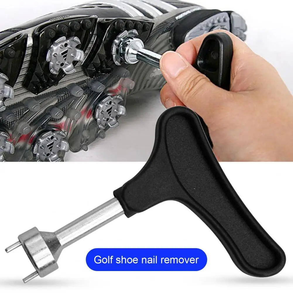 Clé de Golf à cliquet pour chaussures, jeu d'outils de réglage, taquets  durables en acier inoxydable, poignée en plastique, aide de remplacement