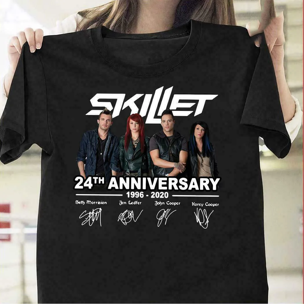 Skillet 24th anniversary 1996 2020 фирменная футболка hile Ecuado новый размер S-3Xl подарок на день