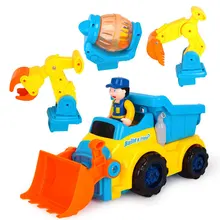 Kids Stem Building Toys with Electric Drill 3 in 1 Construction Take Apart Truck Gift for 3 4 5 6 Years Old Boys Girls Toddlers