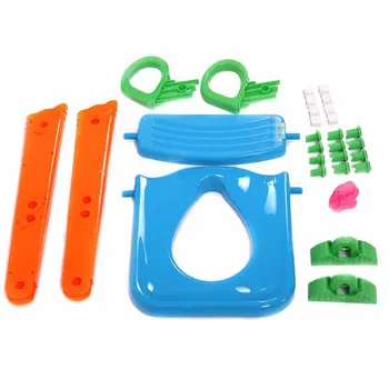 

Children'S Folding Toilet Seat Baby Toilet Seat Toilet Ladder PP Non-Slip Stepladder Easy-Grip Handles