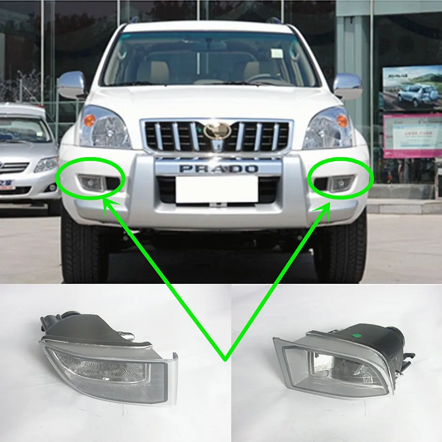 car accessories front bump fog lamp assembly for Toyota Land Cruiser PRADO RZJ120 GRJ120 KZJ120 LJ120 TRJ120 03-09 | Автомобили и