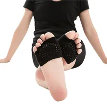 Носки с пальцами Нескользящие женские носки с носком нескользящие носки для балета, пилатеса, занятий танцами, студии ASD88