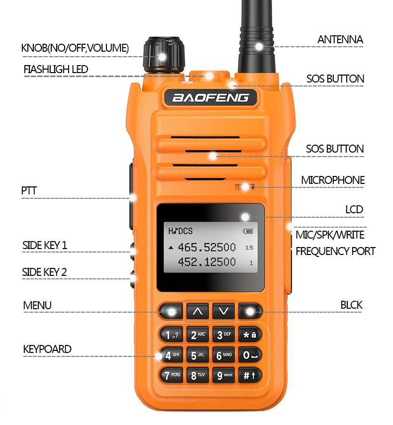 BaoFeng UV-88 10W/5W/1W Tri-Power 10W Walkie Talkie Radio Station Comunicador UV88 Transceiver  UV-5R UV-82 Dual-Band radio long range walkie talkies 500 miles