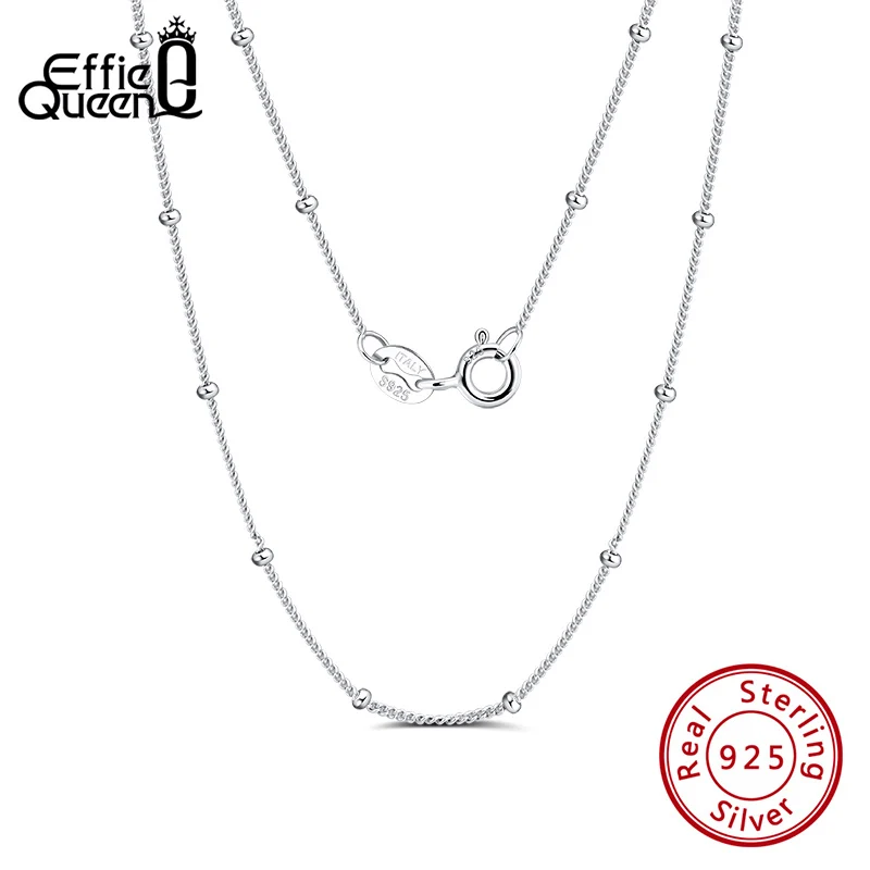 1,1mm Damen Silberkette mit Kugeln in 40, 45 oder 50cm Länge | 925 Silber Halsketten