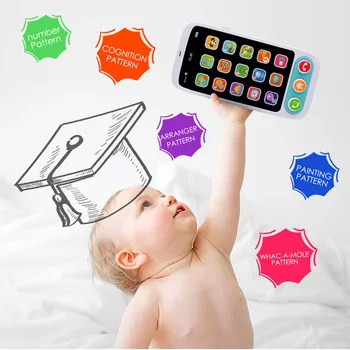 

Educational toys Cellphone with LED Baby Kid Educational phone English Learning Mobile Phone Toy Chrismtas Gifts D19