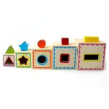 Классический деревянный набор, деревянная пятислойная коробка, Детская познавательная форма, Детские умные Игрушки для раннего образования