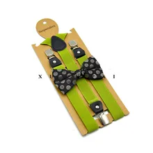 Подтяжки для взрослых Мужские Простые эластичные зажимы для подтяжек лук комплект галстуков для мужчин и женщин рубашка подтяжки брюки ремень