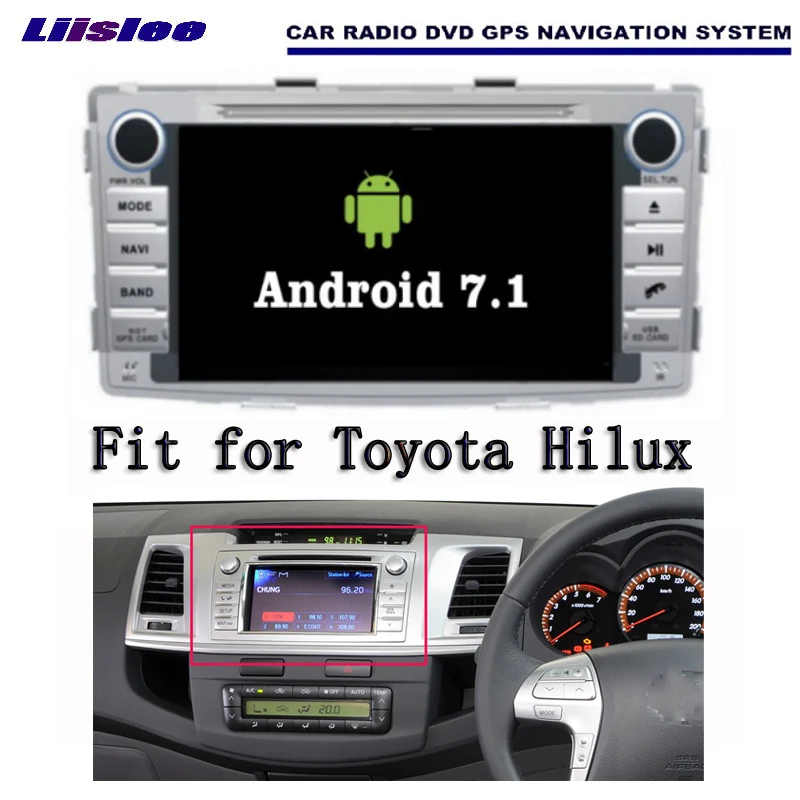 Liislee Android 7 1 2G RAM для Toyota Hilux 2012 ~ 2014 автомобильный Радио Аудио Видео Мультимедиа DVD