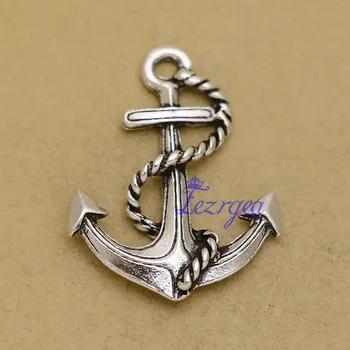 

10pcs/lot--35x28mm, Antique silver plated anchor charms,DIY supplies,Jewelry accessories
