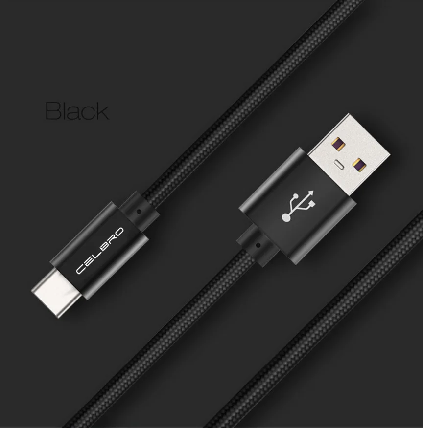 Кабель 5А type C Usb C зарядное устройство Cabos Быстрая зарядка для Honor 9x Pro huawei P30 Pro P20 P10 mate 20 Tipoc Быстрая зарядка Usbc кабель - Цвет: Black