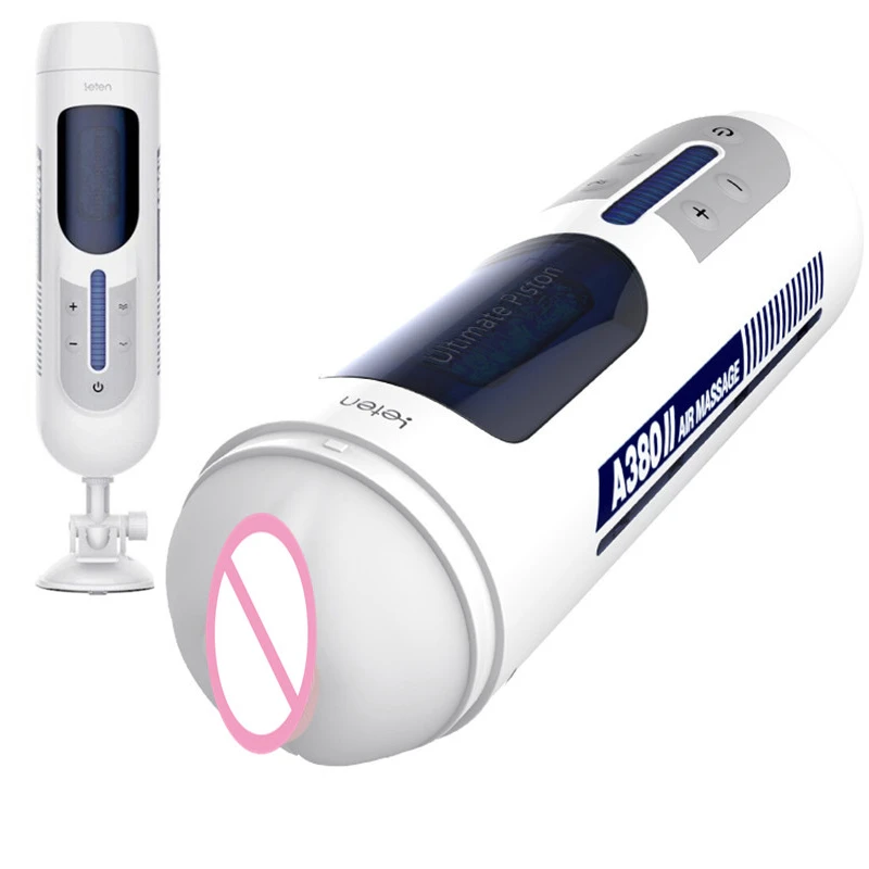 Flight Attendant Realistic Vagina Hand Free Male Masturbator Automatic Piston Telescopic Voice Penis Trainer Sex Toys For Men Aliexpress Beauty Health