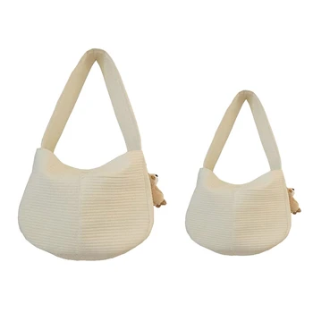 

Handmade Canvas Bag Cute Pet Bag Handbag Messenger Bag Female Bag Shoulder Bag Handbag Beige