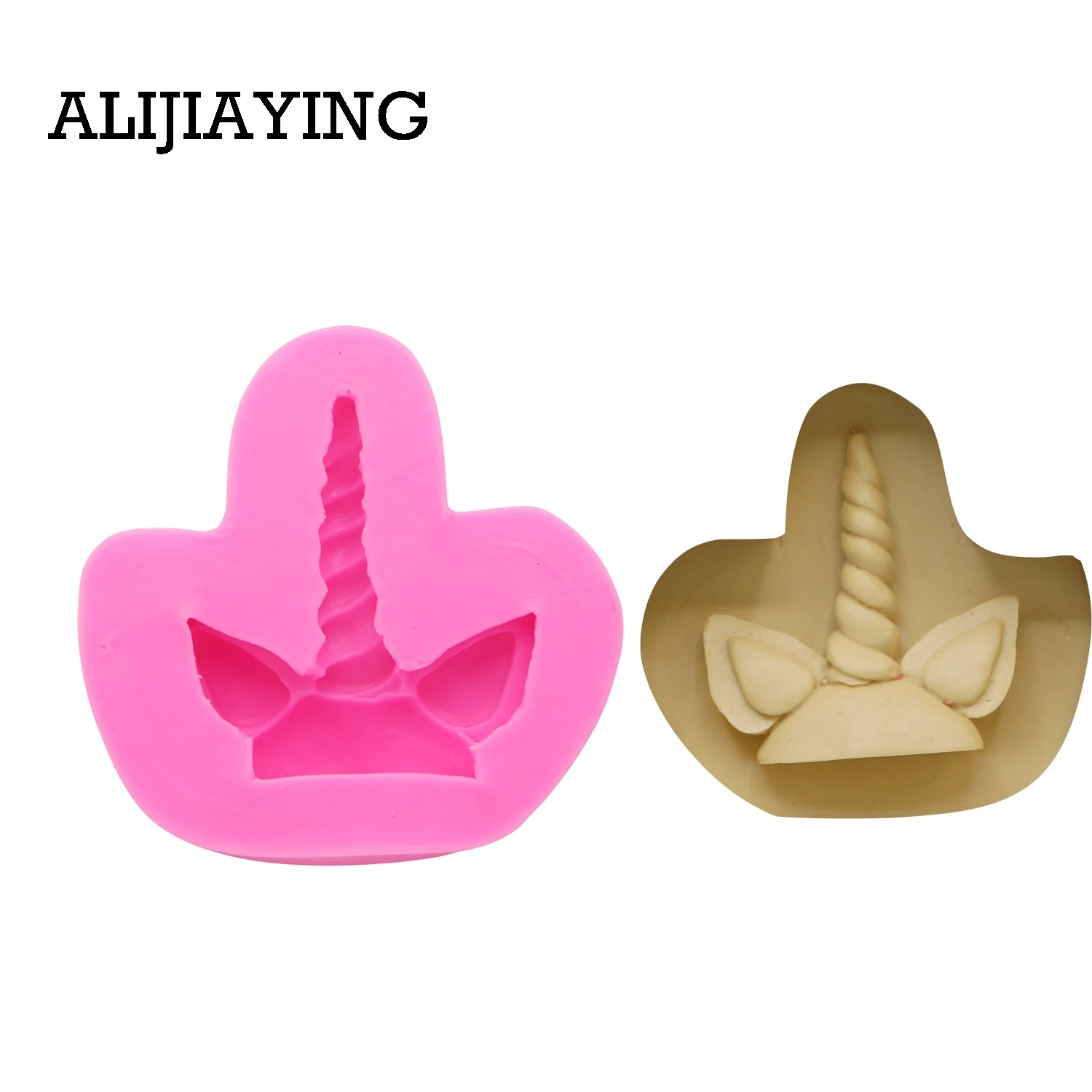 

M1423 DIY Unicorn ear mold Sugarcraft Silicone Wedding Mold cake Decorating tool fondant chocolate Clay craft Resin moulds