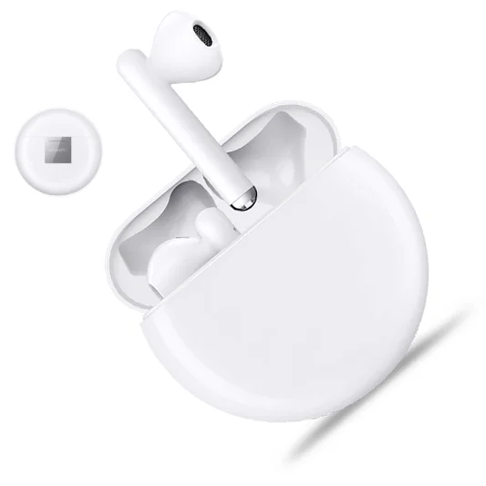Оригинальные наушники huawei FreeBuds 3 Kirin A1 с интеллектуальным шумоподавлением, World-1st, Bluetooth 5,1, управление ии, наушники для P30 mate 30 - Цвет: Белый