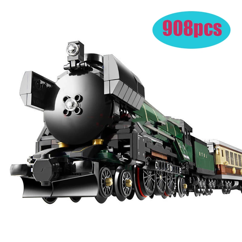 

908Pcs Compatible legoinglys Technic Series Emerald Night Train Model Building Kit Block Bricks Toys Christmas gift 21005