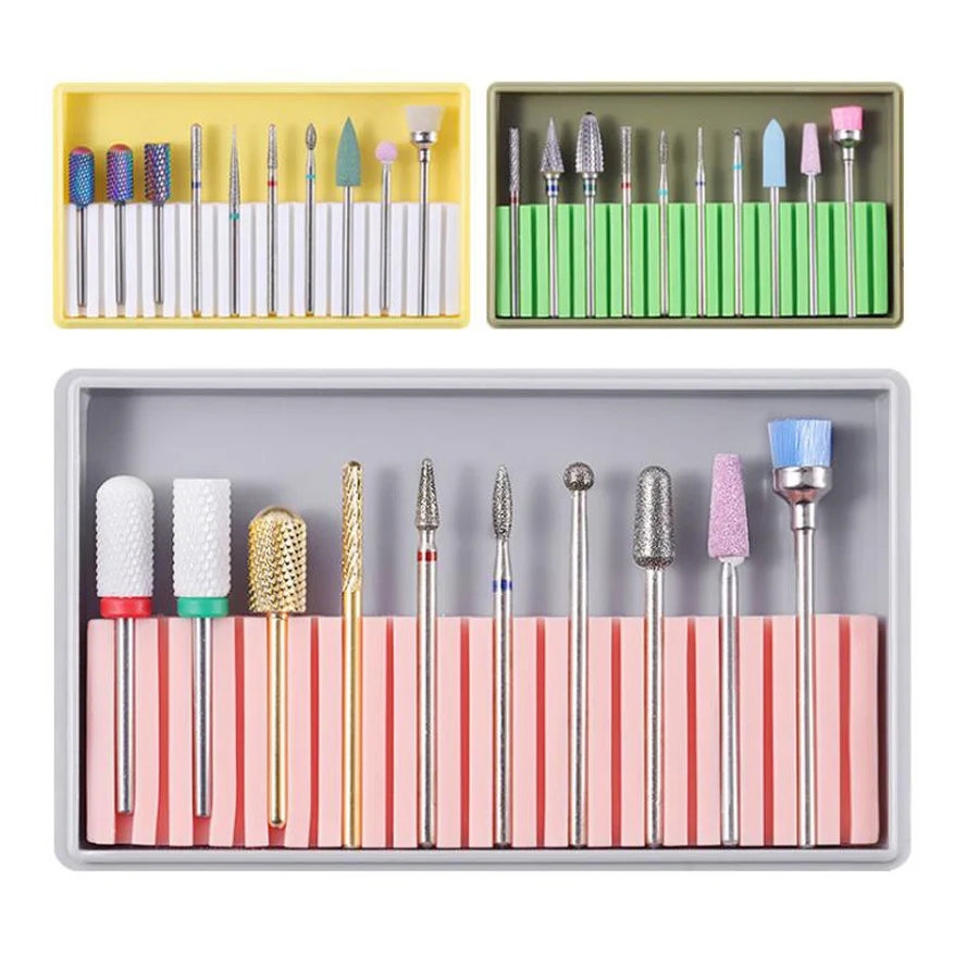 

Manicure cutter nails drill bits ceramic milling cutter set of cutters for manicure Machine router Accessory Pedicure drill bits