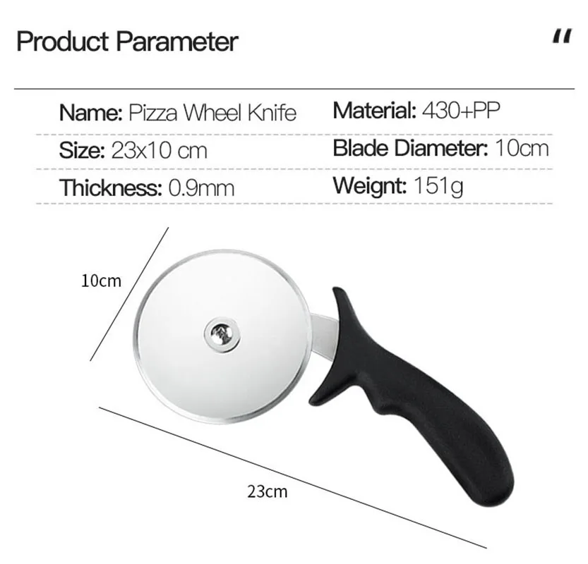 Stainless Steel Pizza Cutter Pizza Knife Smooth Rotating Slicer Wheel Round Knife Pasta Cutter Baking Tools PizzAtHome pizza cutter pizza knife pizza roller
