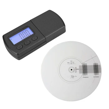 

Professional LP Vinyl Pickup Calibration / Distance Gauge Protractor Adjustment Tool Adjustment Ruler Turntable with Portable Di