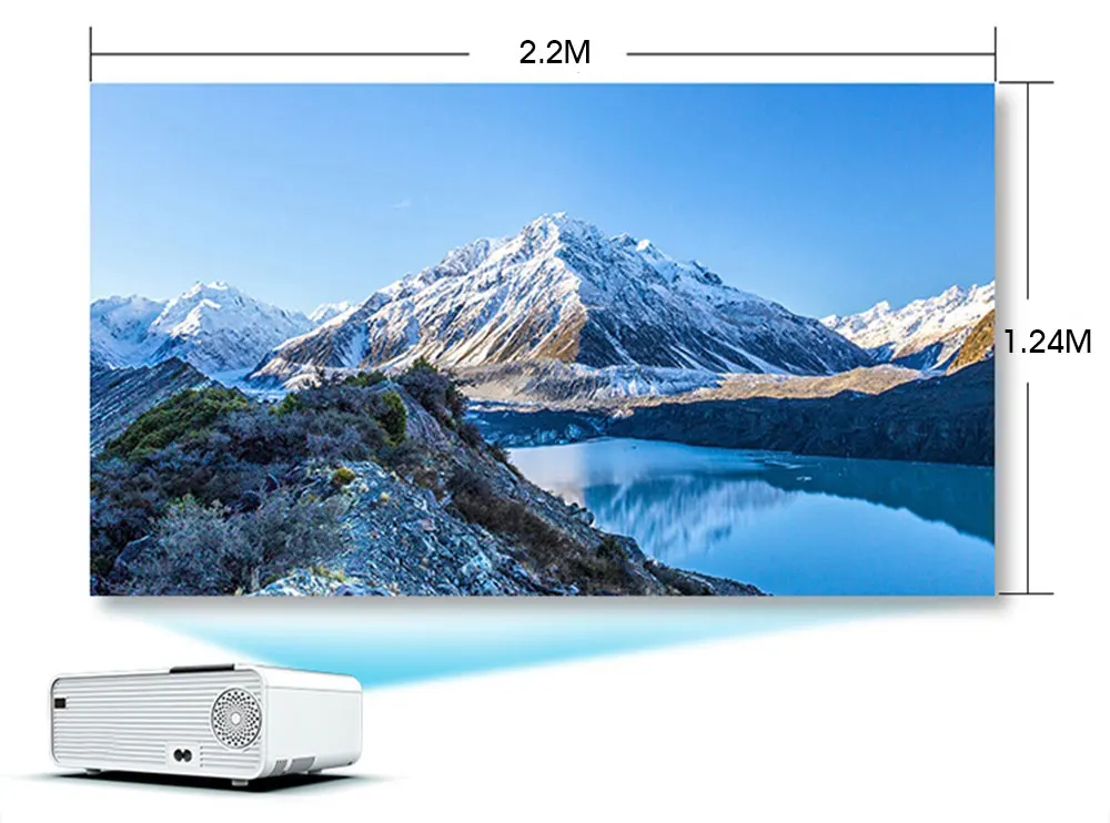 ALSTON TD90 HD Projector Support 1080P 3500 Lumens LED Android WiFi Video Home Cinema HDMI-compatible VGA AV USB