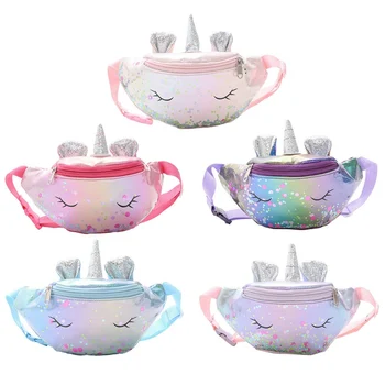 

Children's Oblique Cross Purse Unicorn Belt Bag