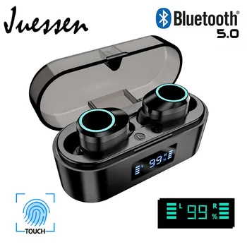 

X15 HiFi TWS Wireless Earphones Bluetooth 5.0 PK F9 TWS Bluetooth headphone with 400mah Digital Display Charging Case 9D Stereo