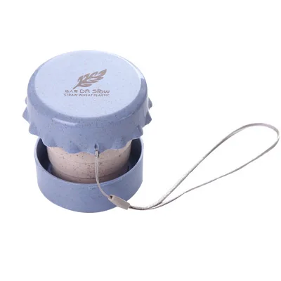 Синий 1Pcs Travel Silicone Folding Retractable Cups Telescopic Folding Coffee Mugs Outdoor Water Cup Sports Coffee Cup Plastic Cup - Цвет: Синий