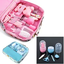 13 шт. портативные книпсеры для младенца Расческа Щетка Набор Младенческая медицинская аптечка уход за младенцем Уход за ногтями машинки Расческа Щетка для волос комплект