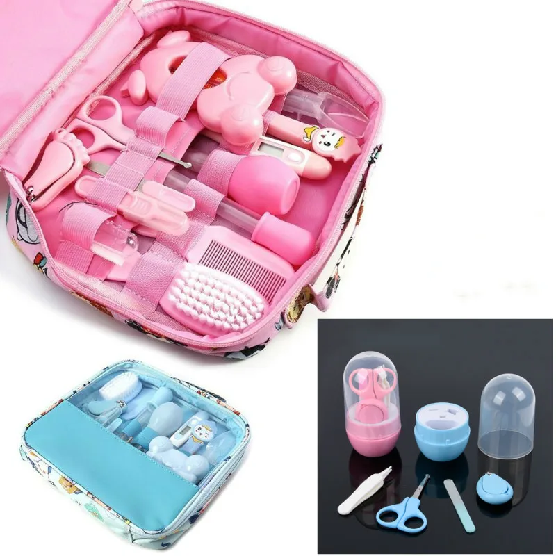 

13Pcs Portable Baby Nail Clipper Comb Brush Set Infant Health Care Kit Infant Grooming Care Nail Clippers Comb Hair Brush Kit