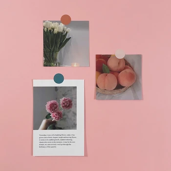 

Ins Peach Tulip Decoration Large Size Card Set Art Postcard Simple Style Diy Wall Sticker Photographic Props Background Stickers