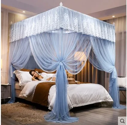 cortina luxuosa para cama com abertura de haste para sem fornecimento de casa