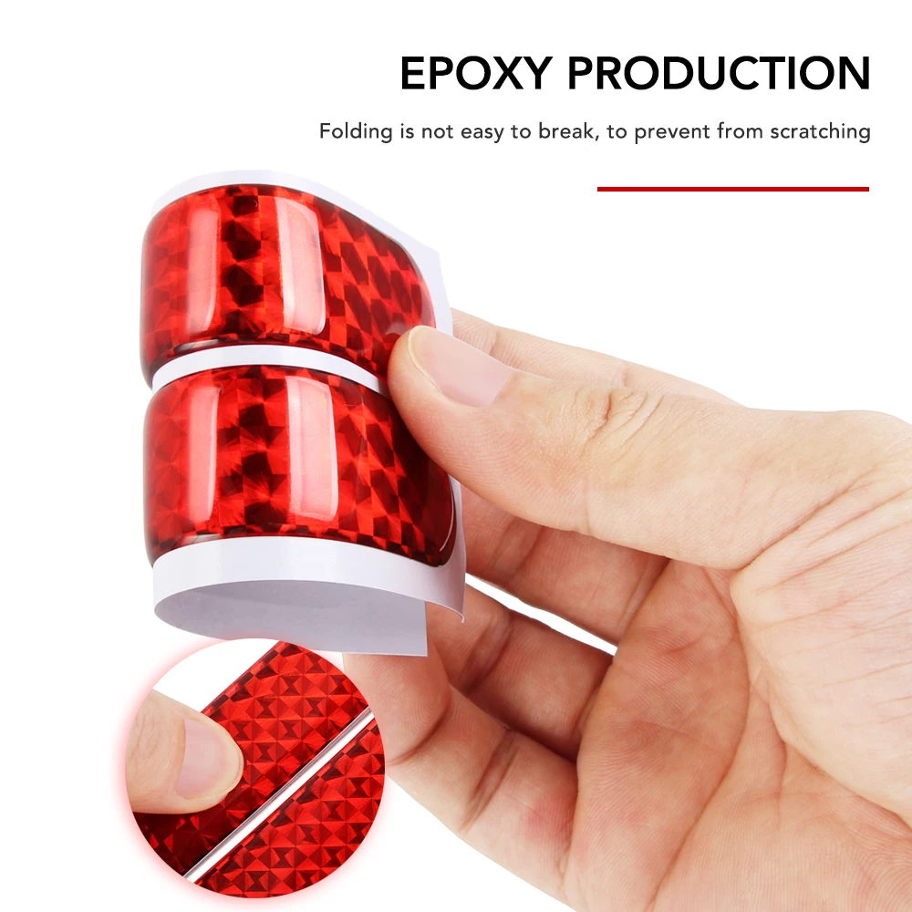Car Reflective Warning Tape Sticker for Skoda Octavia Fabia Rapid Superb KODIAQ Citigo Yeti Roomster